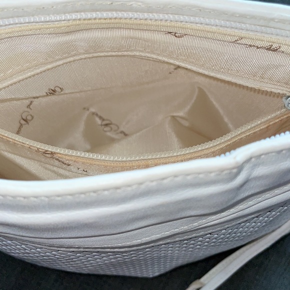 Vintage Whiting & Davis White Mesh and Leather Handbag EUC - Picture 8 of 13